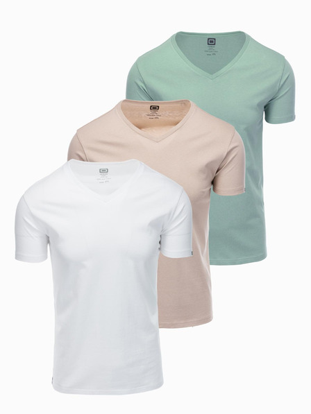 Ombre Clothing Herren-T-Shirt ohne Druck - Mix 3 Stück Z29 Ombre Clothing