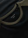 Ombre Clothing Bedrucktes langärmeliges Herren-T-Shirt - Schwarz V1 OM-LSPT-0119 Ombre Clothing