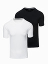 Ombre Clothing 2er-Set Herren-T-Shirts BASIC aus Baumwolle mit Rundhalsausschnitt von Ombre Clothing