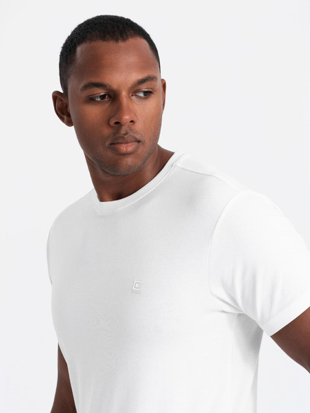 Ombre Clothing 2er-Set Herren-T-Shirts BASIC aus Baumwolle mit Rundhalsausschnitt von Ombre Clothing