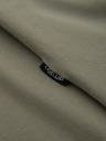 Ombre Clothing Herren Baumwolle LOOSE FIT Langarm T-Shirt mit Rundhalsausschnitt - khaki V4 OM-LSBC-0129 Ombre Clothing