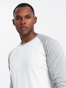Ombre Clothing Bedrucktes langärmeliges Herren-T-Shirt - Schwarz V1 OM-LSPT-0119 Ombre Clothing