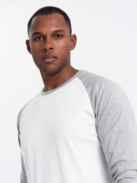 Ombre Clothing Bedrucktes langärmeliges Herren-T-Shirt - Schwarz V1 OM-LSPT-0119 Ombre Clothing
