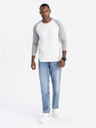 Ombre Clothing Bedrucktes langärmeliges Herren-T-Shirt - Schwarz V1 OM-LSPT-0119 Ombre Clothing
