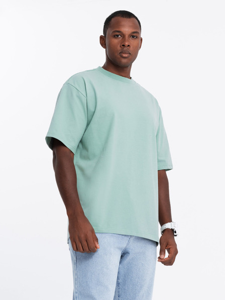Ombre Clothing Herren-T-Shirt LOOSE FIT mit Tasche mint Ombre Clothing