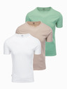 Ombre Clothing Herren-T-Shirt ohne Druck - Mix 3 Stück Z29 Ombre Clothing