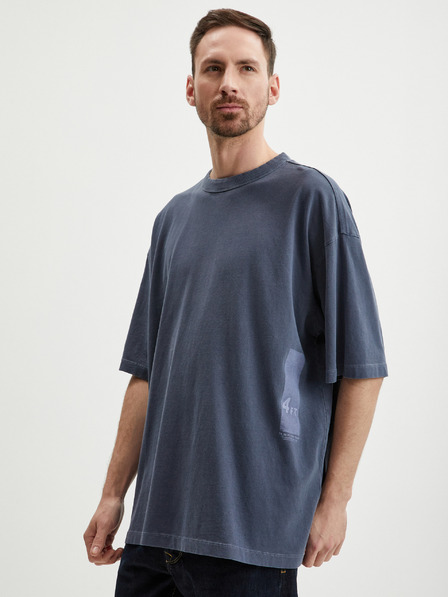 Tom Tailor Denim Dunkelblaues Herren-T-Shirt in Übergröße Tom Tailor Denim