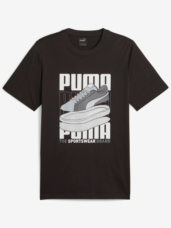 Puma Schwarzes Herren Puma Sneaker T-Shirt