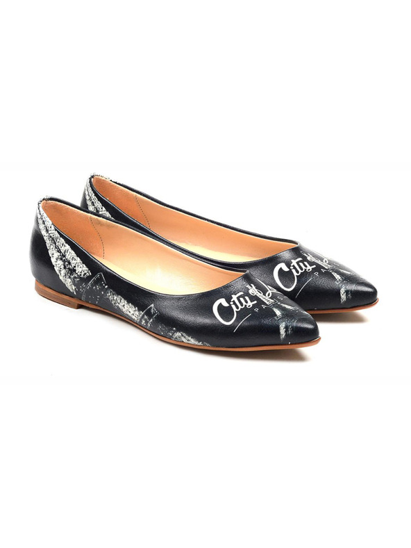 Goby Schwarze Damen Ballerinas Goby City Of Love