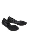 Melissa Schwarze Glitzer-Ballerinas Melissa Campana Papel