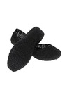Melissa Schwarze Glitzer-Ballerinas Melissa Campana Papel