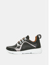 WILD Schwarze Damen-Ledersneakers WILD