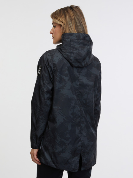 Sam 73 Schwarzer gemusterter Damen-Parka SAM 73 Alexia