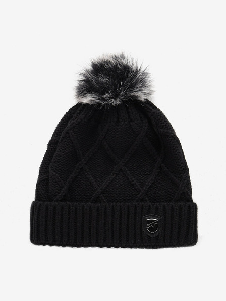 ALPINE PRO Warme Mütze mit Bommel ALPINE PRO GODERE schwarz