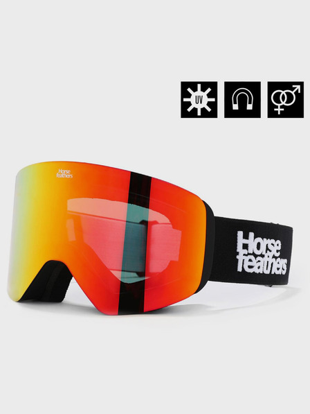 Horsefeathers Snowboard-Schutzbrille Colt - schwarz/rot HORSEFEATHERS