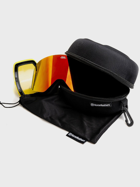 Horsefeathers Snowboard-Schutzbrille Colt - schwarz/rot HORSEFEATHERS