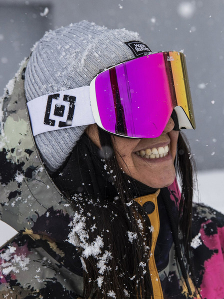 Horsefeathers Snowboard-Schutzbrille Colt - weiß/verspiegelt rosa HORSEFEATHERS