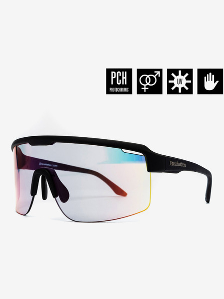 Horsefeathers Photochromatische Sonnenbrille Scorpio - mattschwarz/verspiegelt rot HORSEFEATHERS