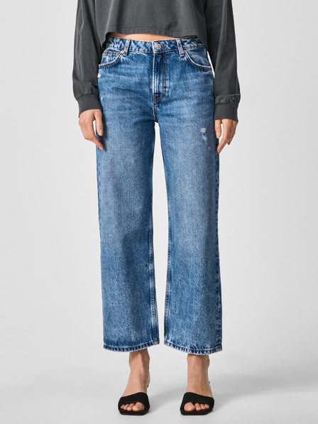 Pepe Jeans Blaue Damenjeans in weiter Passform Pepe Jeans Ani