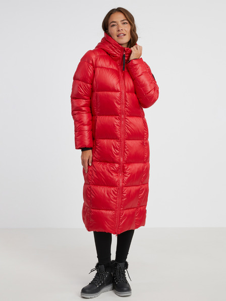 Sam 73 Rote Damen Steppjacke mit Kapuze SAM 73 Anna