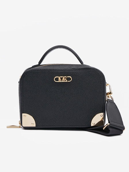 Michael Kors Schwarze Damen Leder Michael Kors Trunk Xbody Handtasche