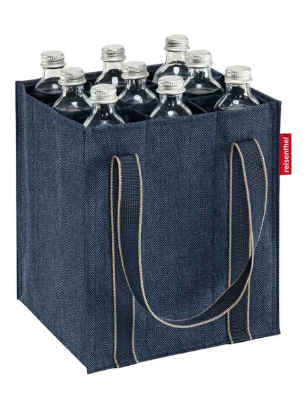 Reisenthel Reisenthel Bottlebag Herringbone Dunkelblau