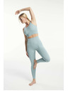 Tenson Damen Nahtlose Funktions-Leggings TENSON Seamless Tights W hellblau
