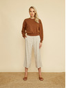 ZOOT.lab Beige gestreifte Culottes ZOOT.lab Anika