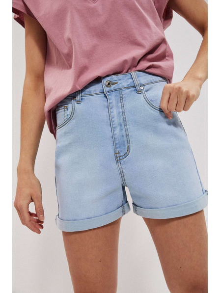 Moodo Hellblaue Damen Denim Shorts Moodo