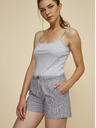 ZOOT.lab Graue gestreifte Damen Shorts mit Leinen ZOOT.lab Jade