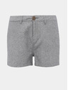 ZOOT.lab Graue gestreifte Damen Shorts mit Leinen ZOOT.lab Jade