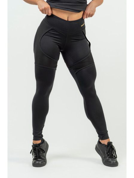 Nebbia NEBBIA INTENSE Mesh Damen Sport Leggings 838 Gold Nebbia
