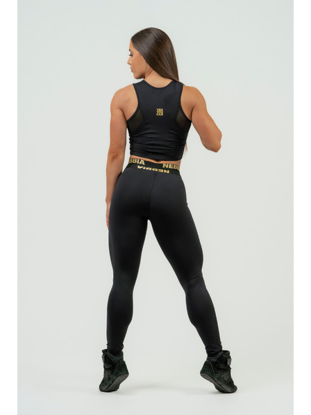 Nebbia NEBBIA Damen Leggings mit hoher Taille INTENSE Perform 840 Gold Nebbia