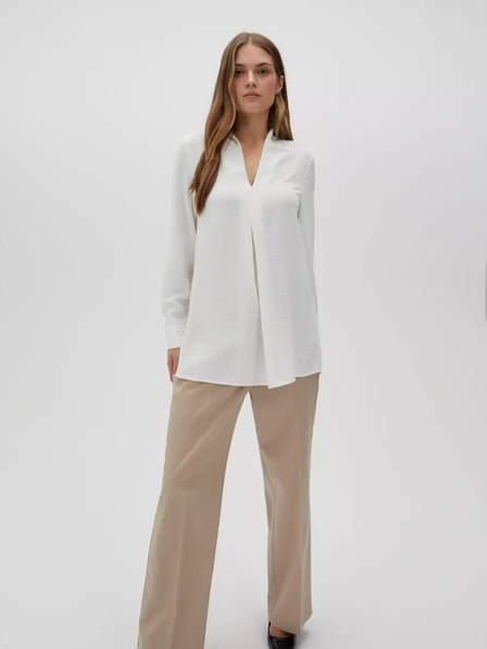 Moodo Weiß Damen Bluse Moodo