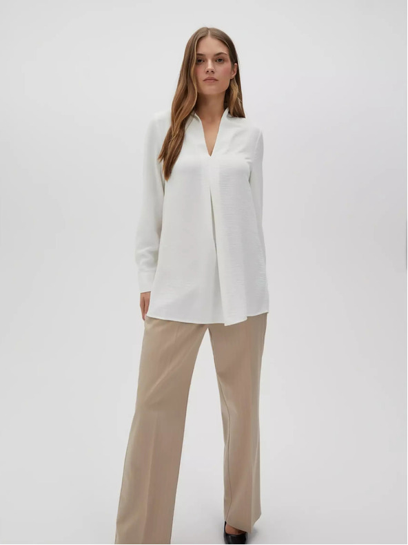 Moodo Weiß Damen Bluse Moodo