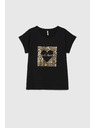 Moodo Damen-Schwarzes T-Shirt Moodo