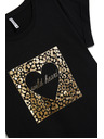 Moodo Damen-Schwarzes T-Shirt Moodo