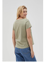 Moodo Damen-Olivfarbenes T-Shirt Moodo
