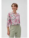 Moodo Damen-T-Shirt mit Blumenmuster Moodo