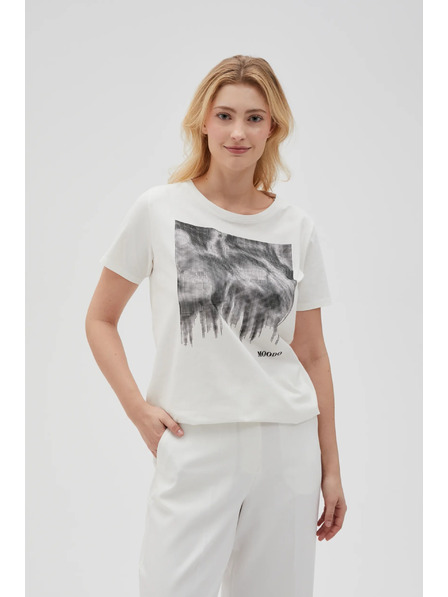 Moodo Damen T-Shirt Weiß Moodo