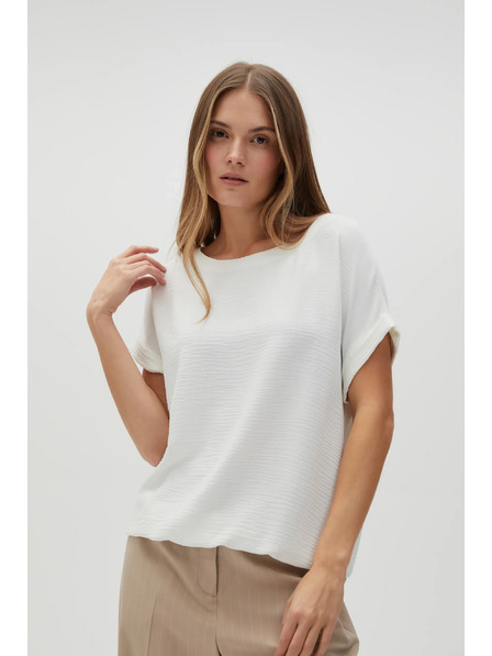 Moodo Damen T-Shirt Weiß Moodo