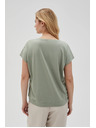 Moodo Damen-Olivfarbenes T-Shirt Moodo