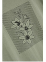Moodo Damen-Olivfarbenes T-Shirt Moodo