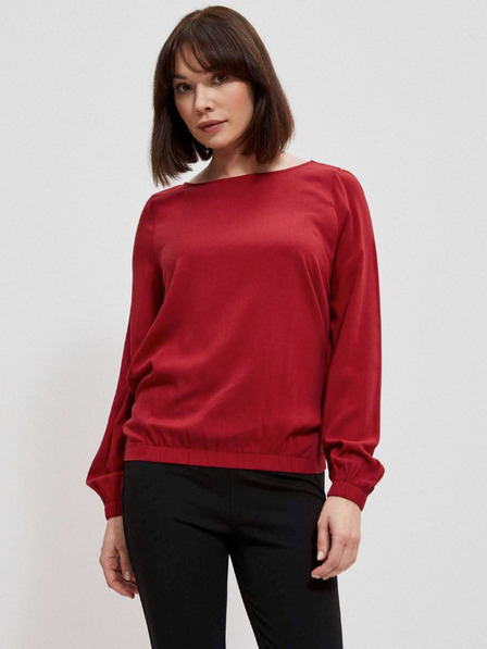 Moodo Rote Damenbluse Moodo