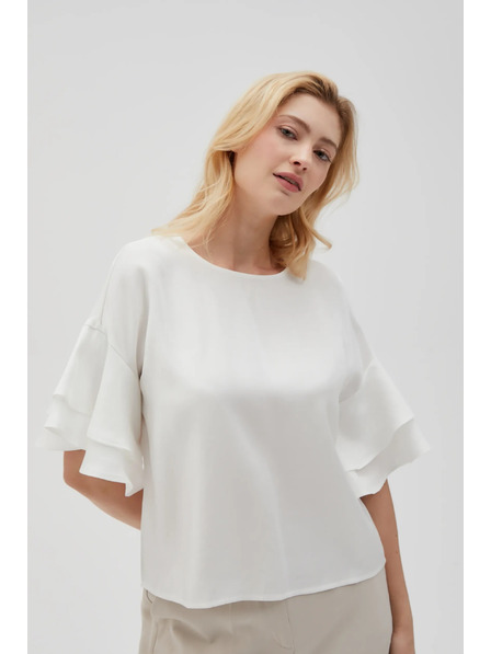 Moodo Damen T-Shirt Weiß Moodo