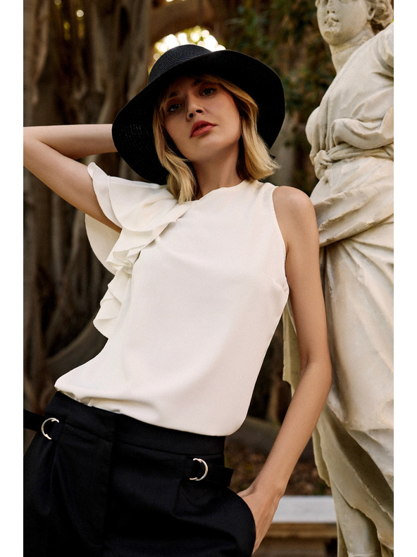 Moodo Damen T-Shirt Weiß Moodo