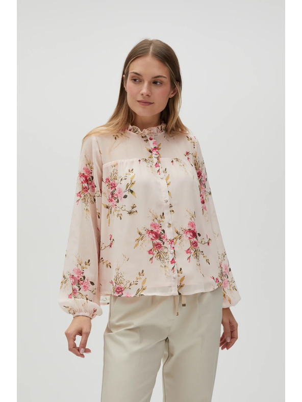 Moodo Damen-Blümchenbluse Moodo