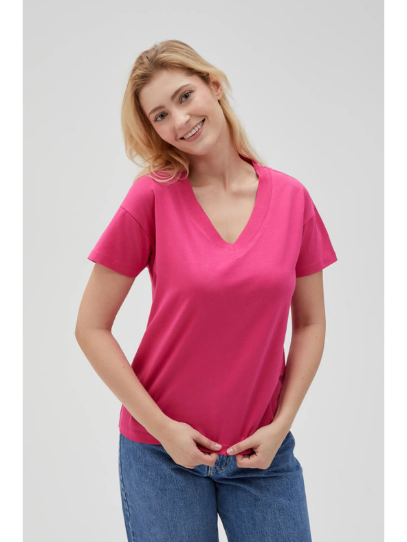 Moodo Damen T-Shirt rosa Moodo