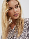 Moodo Moodo weiß-grau gemustertes Damen-Shirt