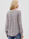 Moodo Moodo weiß-grau gemustertes Damen-Shirt